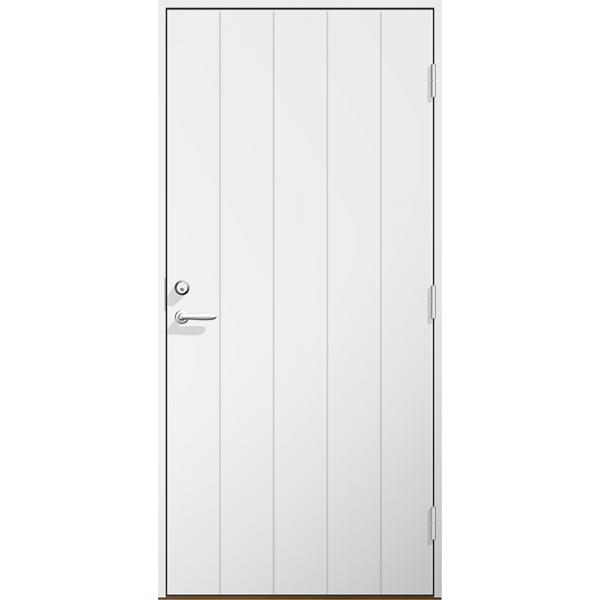 Brandklassad ytterdörr Klara Lagervara - Vitmålad Modul 10x21 Höger