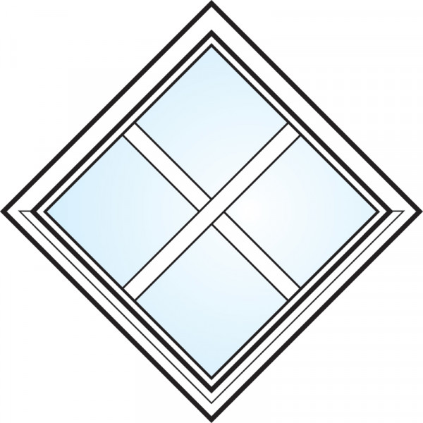 Fönster 3-glas energi argon fyrkant med spröjs nr 1 öppningsbart