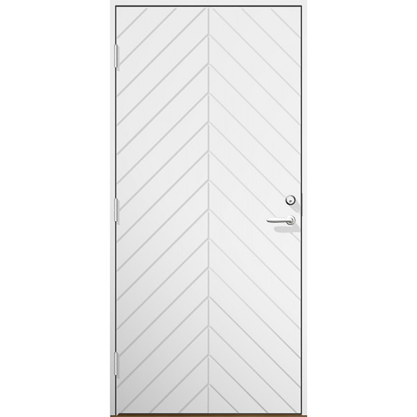 Ytterdörr Ida Lagervara - Vitmålad Modul 10x21 Vänster