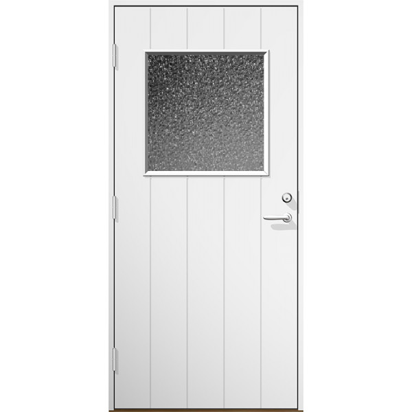 Ytterdörr Klas Råglas Lagervara - Vitmålad Modul 10x21 Vänster