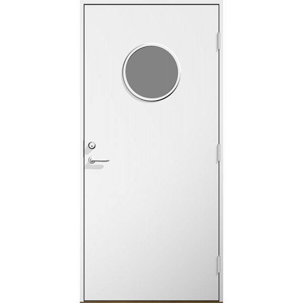 Ytterdörr Sylvia klarglas Lagervara - Vitmålad Modul 10x21 Höger